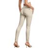 imageHybrid ampamp Company Womens Hyper Ultra Stretch Comfy Skinny Leg 3 Button Wide Waist Work Casual PantsStone