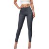 imageHybrid ampamp Company Womens Hyper Ultra Stretch Comfy Skinny Leg 3 Button Wide Waist Work Casual PantsCharcoal