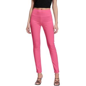 imageHybrid ampamp Company Super Comfy Stretch with Full Elastic Waist Pull On Millennium Twill PantPink Flamingo