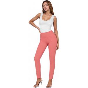 imageHybrid ampamp Company Women Stretch Skinny Dress Pants Nylon Ponte Pull On Office Leggings Trousers1073tcoral