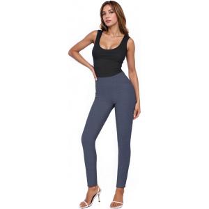 imageHybrid ampamp Company Women Stretch Skinny Dress Pants Nylon Ponte Pull On Office Leggings Trousers1073theather Navy