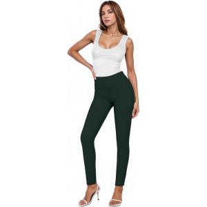 imageHybrid ampamp Company Women Stretch Skinny Dress Pants Nylon Ponte Pull On Office Leggings Trousers1073thunter