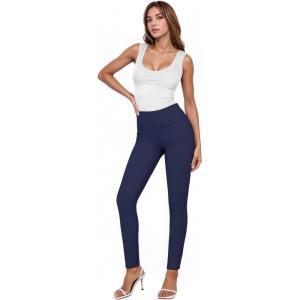 imageHybrid ampamp Company Women Stretch Skinny Dress Pants Nylon Ponte Pull On Office Leggings Trousers1073tnavy