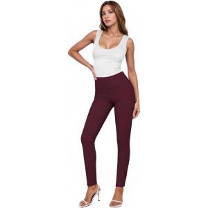 imageHybrid ampamp Company Women Stretch Skinny Dress Pants Nylon Ponte Pull On Office Leggings Trousers1073twine