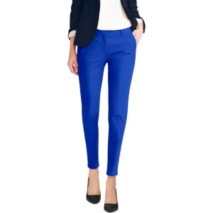 imageHybrid ampamp Company Womens Super Comfy Flat Front Stretch Trousers Chino PantsNewroyal