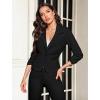 imageHybrid ampamp Company Womens Lightweight Casual Work Office Stretch Ponte Cardigan Blazer Jacket Made in USABlack