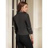 imageHybrid ampamp Company Womens Lightweight Casual Work Office Stretch Ponte Cardigan Blazer Jacket Made in USABrown2tone