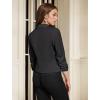 imageHybrid ampamp Company Womens Lightweight Casual Work Office Stretch Ponte Cardigan Blazer Jacket Made in USACharcoal