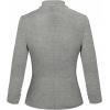 imageHybrid ampamp Company Womens Lightweight Casual Work Office Stretch Ponte Cardigan Blazer Jacket Made in USAHeather Grey