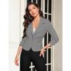 imageHybrid ampamp Company Womens Lightweight Casual Work Office Stretch Ponte Cardigan Blazer Jacket Made in USAHeather Grey