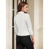 imageHybrid ampamp Company Womens Lightweight Casual Work Office Stretch Ponte Cardigan Blazer Jacket Made in USAIvory