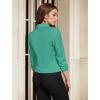 imageHybrid ampamp Company Womens Lightweight Casual Work Office Stretch Ponte Cardigan Blazer Jacket Made in USAMint