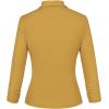 imageHybrid ampamp Company Womens Lightweight Casual Work Office Stretch Ponte Cardigan Blazer Jacket Made in USAMustard