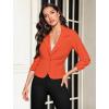 imageHybrid ampamp Company Womens Lightweight Casual Work Office Stretch Ponte Cardigan Blazer Jacket Made in USANeonsalmon