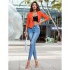 imageHybrid ampamp Company Womens Lightweight Casual Work Office Stretch Ponte Cardigan Blazer Jacket Made in USANeonsalmon