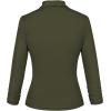 imageHybrid ampamp Company Womens Lightweight Casual Work Office Stretch Ponte Cardigan Blazer Jacket Made in USAOlive