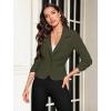imageHybrid ampamp Company Womens Lightweight Casual Work Office Stretch Ponte Cardigan Blazer Jacket Made in USAOlive
