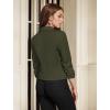 imageHybrid ampamp Company Womens Lightweight Casual Work Office Stretch Ponte Cardigan Blazer Jacket Made in USAOlive