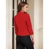 imageHybrid ampamp Company Womens Lightweight Casual Work Office Stretch Ponte Cardigan Blazer Jacket Made in USARed