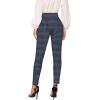 imageHybrid ampamp Company Super Comfy Stretch with Full Elastic Waist Pull On Millennium Twill PantHounds Tooth 2  Blue Black