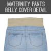 imageHybrid ampamp Company Women Super Comfy Stretch Maternity BermudaBermudabm4822rpslight Wash