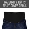 imageHybrid ampamp Company Women Super Comfy Stretch Maternity BermudaBermudabm4822sdarkwash
