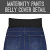 imageHybrid ampamp Company Women Super Comfy Stretch Maternity BermudaBermudabm4822smediumblue