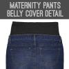 imageHybrid ampamp Company Women Super Comfy Stretch Maternity BermudaBermudabm5826adarkwash