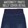 imageHybrid ampamp Company Women Super Comfy Stretch Maternity BermudaBermudadarkwash