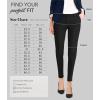 imageHybrid ampamp Company Womens Ultra Comfy Stretch Slim Fit Trousers Chino Pants with PocketBlack