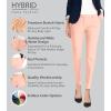 imageHybrid ampamp Company Womens Ultra Comfy Stretch Slim Fit Trousers Chino Pants with PocketBlush