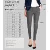 imageHybrid ampamp Company Womens Ultra Comfy Stretch Slim Fit Trousers Chino Pants with PocketCharcoal