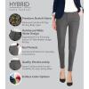 imageHybrid ampamp Company Womens Ultra Comfy Stretch Slim Fit Trousers Chino Pants with PocketCharcoal