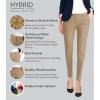 imageHybrid ampamp Company Womens Ultra Comfy Stretch Slim Fit Trousers Chino Pants with PocketKhaki