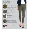 imageHybrid ampamp Company Womens Ultra Comfy Stretch Slim Fit Trousers Chino Pants with PocketOlive