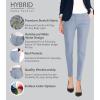 imageHybrid ampamp Company Womens Ultra Comfy Stretch Slim Fit Trousers Chino Pants with PocketPowderblue