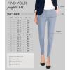 imageHybrid ampamp Company Womens Ultra Comfy Stretch Slim Fit Trousers Chino Pants with PocketPowderblue