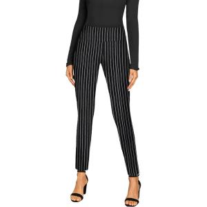 imageHybrid ampamp Company Super Comfy Stretch with Full Elastic Waist Pull On Millennium Twill PantBlack and White