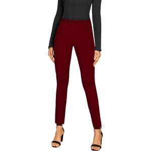 imageHybrid ampamp Company Super Comfy Stretch with Full Elastic Waist Pull On Millennium Twill PantPocketwine