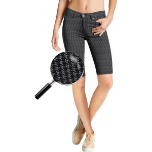 imageHybrid ampamp Company Womens Perfectly Shaping Hyper Stretch Bermuda ShortsCharcoalblack2123bkchr