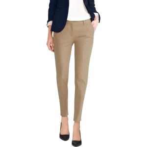 imageHybrid ampamp Company Womens Ultra Comfy Stretch Slim Fit Trousers Chino Pants with PocketKhaki