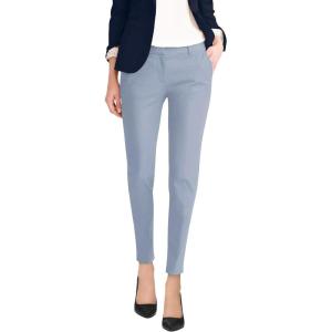 imageHybrid ampamp Company Womens Ultra Comfy Stretch Slim Fit Trousers Chino Pants with PocketPowderblue