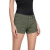 imageHybrid ampamp Company Womens Super Comfy 3 inch Inseam Butt Lifting Stretch TwillDenim ShortsArmy Green