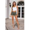 imageHybrid ampamp Company Womens Super Comfy 3 inch Inseam Butt Lifting Stretch TwillDenim ShortsArmy Green