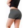 imageHybrid ampamp Company Womens Super Comfy 3 inch Inseam Butt Lifting Stretch TwillDenim ShortsGun Metal