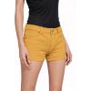 imageHybrid ampamp Company Womens Super Comfy 3 inch Inseam Butt Lifting Stretch TwillDenim ShortsMustard