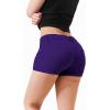imageHybrid ampamp Company Womens Super Comfy 3 inch Inseam Butt Lifting Stretch TwillDenim ShortsPurple