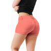 imageHybrid ampamp Company Womens Super Comfy 3 inch Inseam Butt Lifting Stretch TwillDenim ShortsShortcoral
