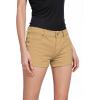 imageHybrid ampamp Company Womens Super Comfy 3 inch Inseam Butt Lifting Stretch TwillDenim ShortsShorttan