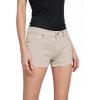 imageHybrid ampamp Company Womens Super Comfy 3 inch Inseam Butt Lifting Stretch TwillDenim ShortsStone